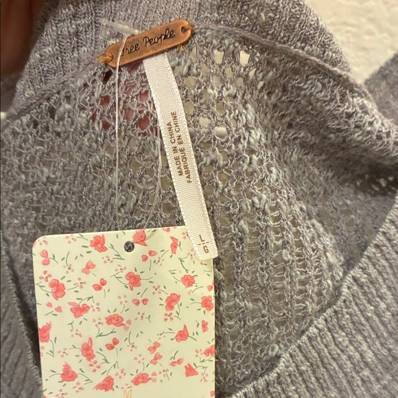 Free People Gray and Black Striped Cowl Neck Sweater new 🆕 - Picture 3 of 3